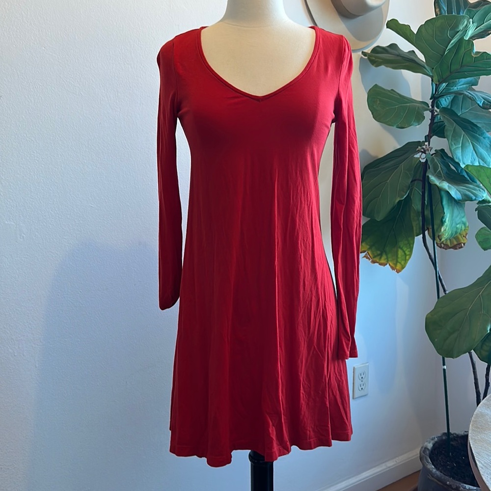 Comfortable holiday Red dress